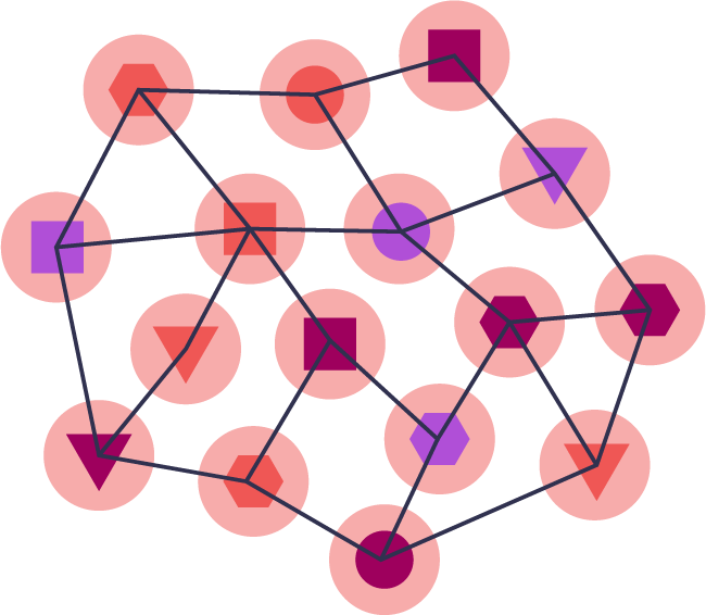 icon depicting connected nodes